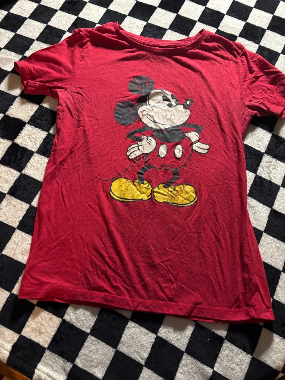 Size medium Mickey Mouse red shirt